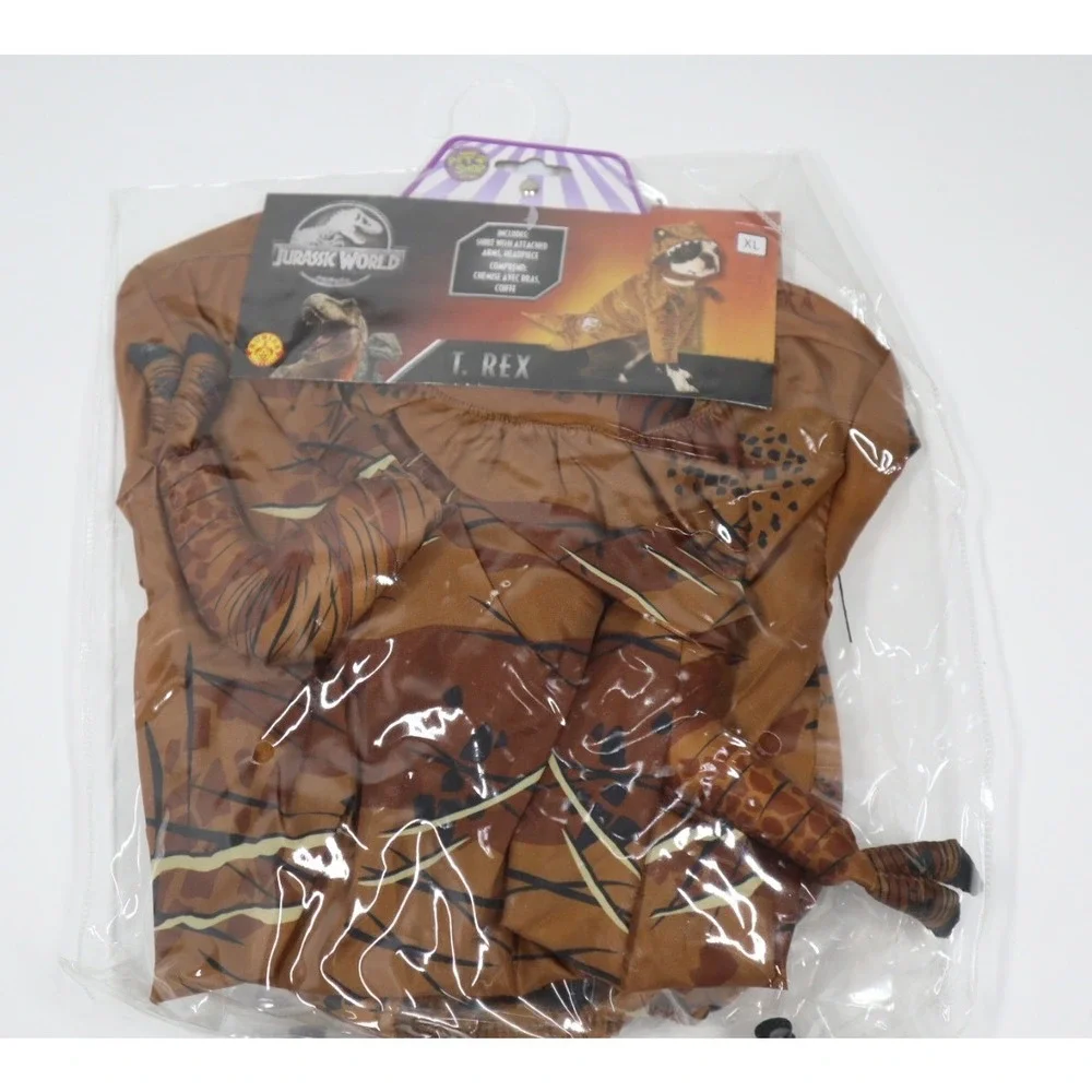T-Rex Dog 2-pc. Costume -‎ Size XL - Brown